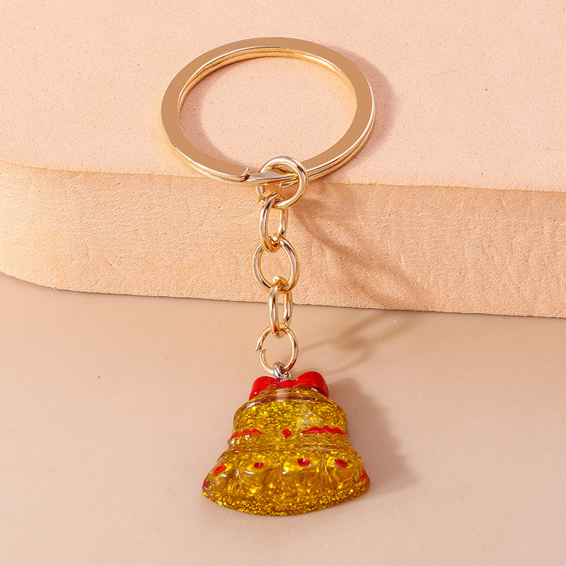 Wholesale Christmas Series Christmas Stockings Elk Snowman Gloves Resin Keychain